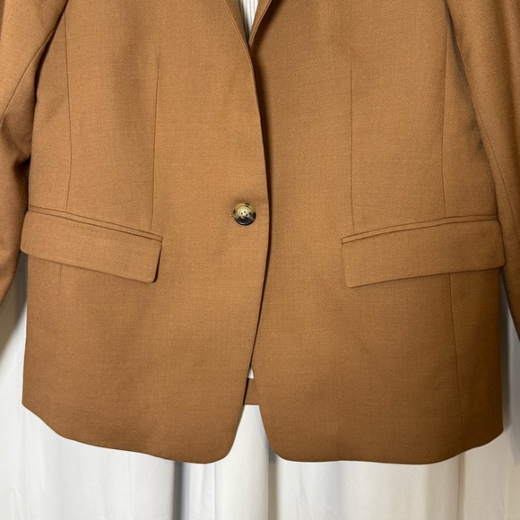 J.Crew Regent Blazer Wool Stretch Brown Women’s 12 Fully Lined - Picture 6 of 16